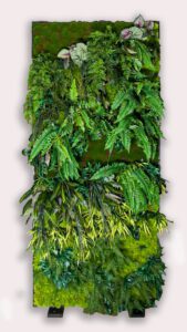 rendiseina paneel taimedega