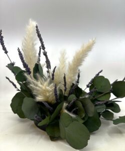 Lilleseade lavendliga, eukalüptiga, bampa rohi